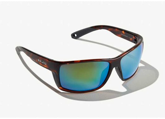 Bajio Sunglasses Bales Beach Green Mirror Glass Brown Tort Gloss - Sunglasses