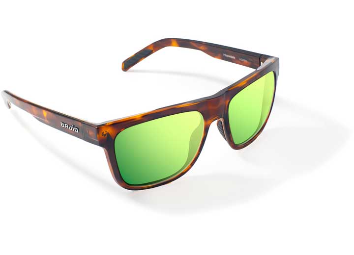 Bajio Sunglasses Hopedale Green Mirror Glass Brown Tort Gloss - Sunglasses