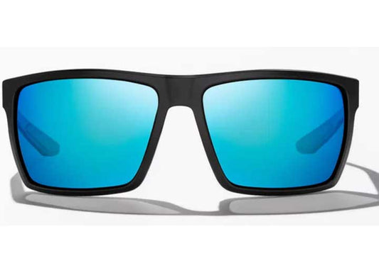 Bajio Sunglasses Stiltsville Blue Mirror Glass Black Matte - Sunglasses