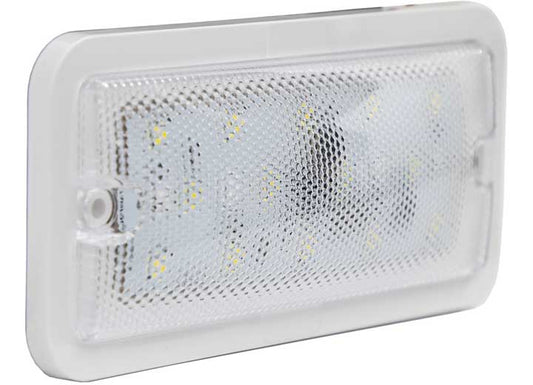 Buyers Products 5.8 Inch Rectangular Led Interior Dome Light With Remote Switch - Dome Lights & Components