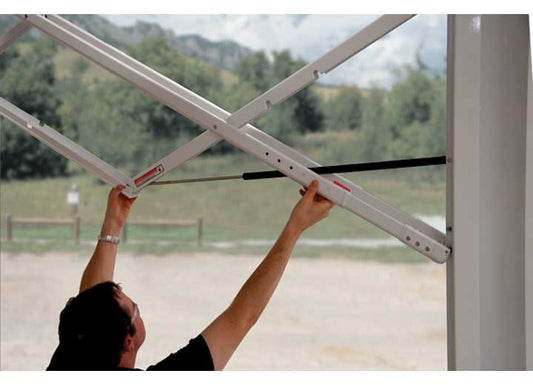 Carefree of Colorado Arms,travelftr,white,adj Pitch - RV Awning Arms