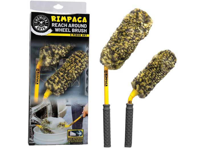 Chemical Guys Rimpaca Reach Around Ultimate Wheel Brush Set (2 Pcs) - Brushes