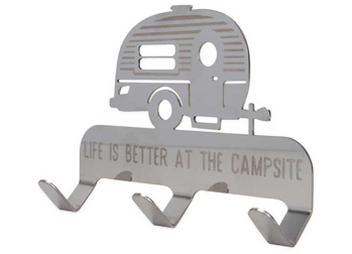 Camco Libatc-3 Hook Key Hanger W/foam Mounting Tape - Key Chains & Holders