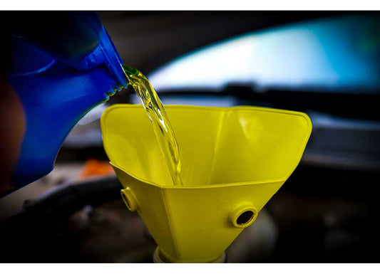 Caliber Products Inc Flex And Fold Funnel- Medium- Yellow - Funnels
