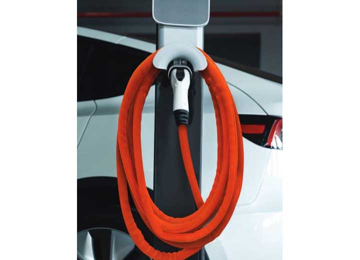 Design Engineering, Inc./ DEI EV Charger Cord Cover, Fits 3/4IN-1IN Dia Cables, 20FT, Orange - Electric Vehicle Extension Cords