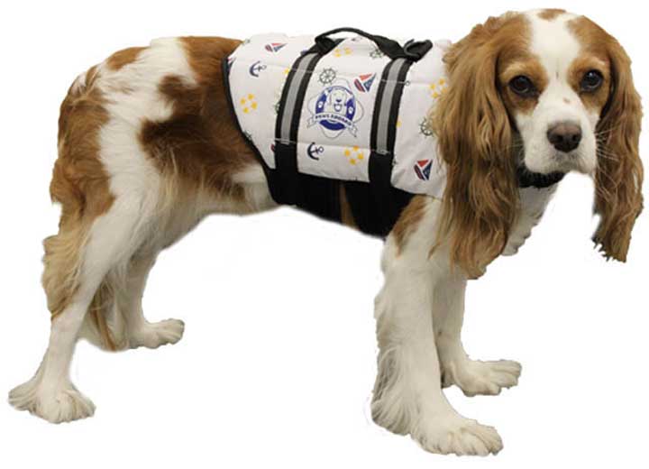 Fido Pet Products S - Nautical Nylon Dog Life Jacket - Dog Flotation Devices