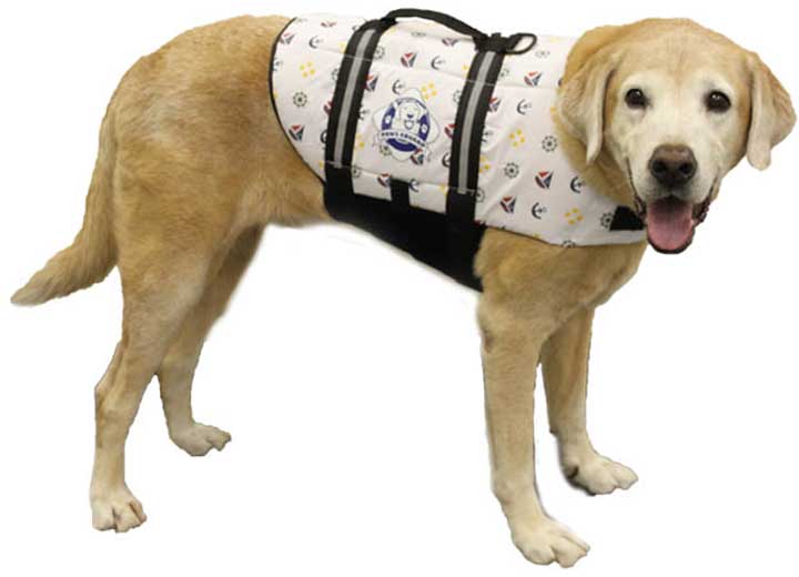 Fido Pet Products L - Nautical Nylon Dog Life Jacket - Dog Flotation Devices