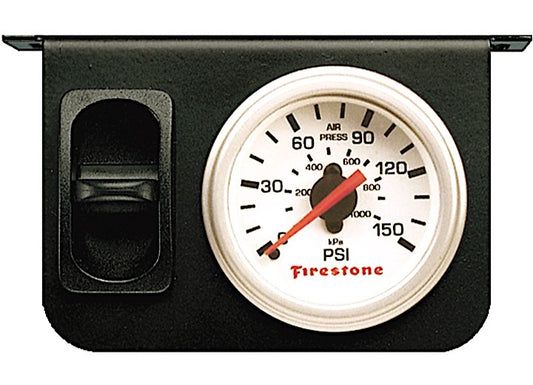 Firestone Single White Face Gauge Panel - Gauge Panels