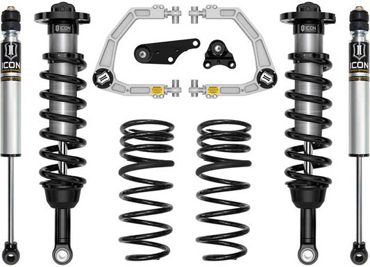 Icon Vehicle Dynamics 24-C Tacoma 1.25-3IN Stage 2 Suspension System Billet With Multirate Spring - Suspension Lift Kits