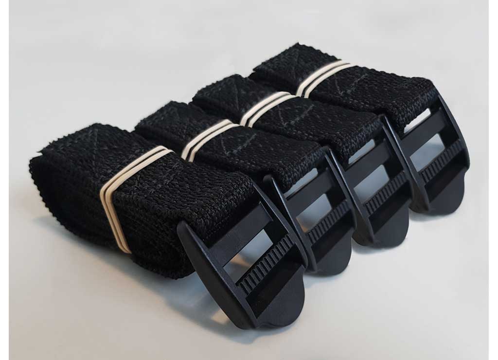 Icon Technologies Limited RV Strap, Nylon Utility, 40 IN W/long Black Metal Buckle - RV & Trailer Wind Deflectors & Components