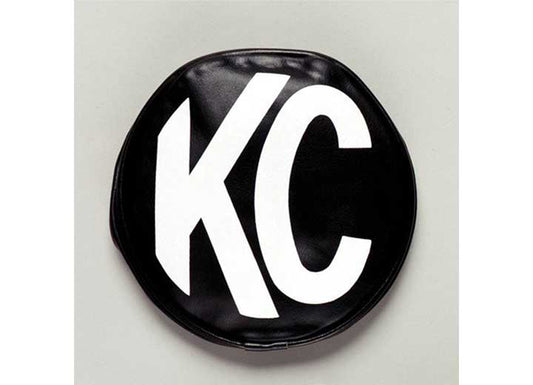 KC Hilites 6 Inch Round Vinyl Cover Pair Black - Offroad Light Stone Guards & Covers