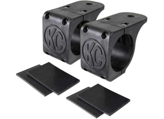 KC Hilites Light Mount Tube Clamp; 1.75IN TO 2IN Bar (PR) - Cube, Round, Rectangular, & Oval Light Mounts & Brackets