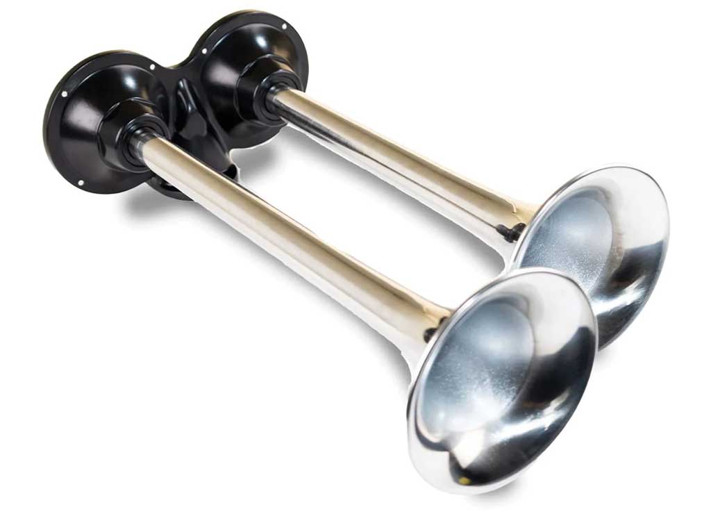Kleinn Air Horns Chrome Plated Dual Roof Mount Horn - Custom Horns