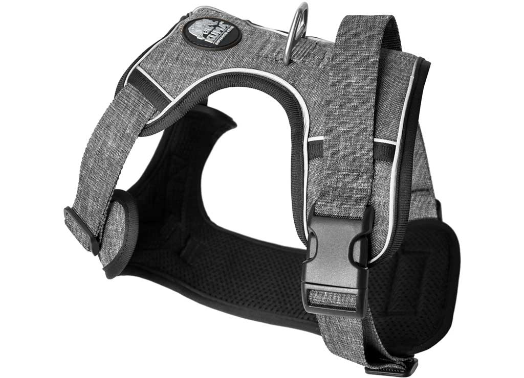 Kuma Outdoor Gear Lazy Bear Dog Harness - Medium - Heather Grey - Dog Safety Vests, Harnesses, Saddle Bags, & Walker Waist Packs