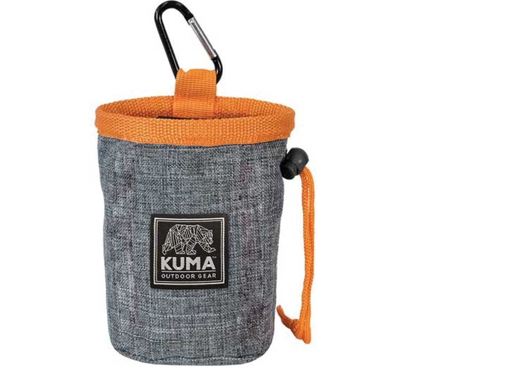 Kuma Outdoor Gear Good Dog Treat Pouch - Heather Grey/orange - Dog Treat Pouches