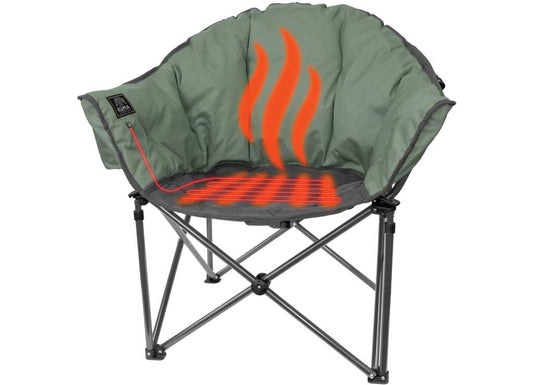Kuma Outdoor Gear Lazy Bear Heated Chair W/power Bank & Bluetooth- Sage/graphite - Camping Chairs, Stools & Accessories