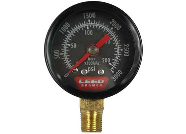 Leed Brakes Brake Pressure Gauge Kit W/ 5/16-24, 3/8-24 -m7x1.0, M8x1.25, M10x1.0 And M10x1. - Brake Pressure Gauges