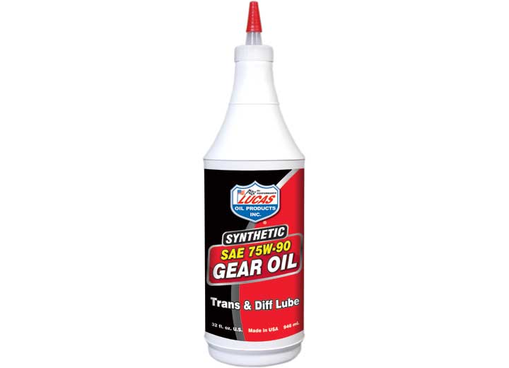 Lucas Oil Products Synthetic Sae 75W-90 Trans & Diff Lube, 1 Quart, Case OF 12 - Transmission & Differential Lubricants