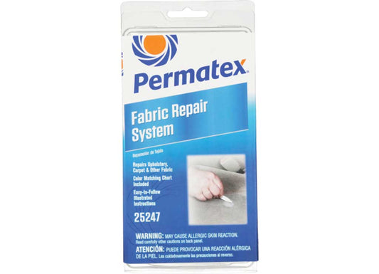 Permatex Fabric Repair Kit, 1 Kit, Clam Shel - Upholstery & Tools