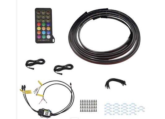 Race Sport Lighting 84IN Running Board Led Light Kit W/amber Running/white Door Valet - Running Board Lights & Accessories