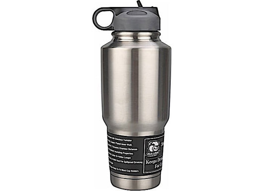 Bulldog Winch 30OZ 304 Stainless Tumbler-double Wall With Screw-on Flip-up Straw Lid - Insulated Drinkware