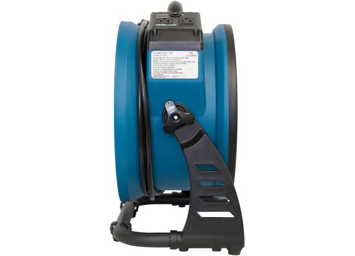 Xpower 1300 Cfm 4 Speed Industrial Axial Air Mover W/ Built-in Power Outlets, Blu - Specialty Fans & Air Movers