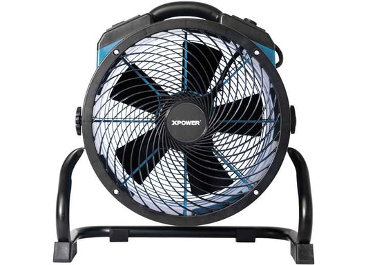 Xpower 1/4 HP 2100 Cfm Variable Speed Sealed Motor Industrial Axial Air Mover, Blu - Specialty Fans & Air Movers