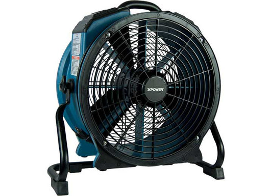 Xpower 1/3 HP 3600 Cfm Variable Speed Sealed Motor Industrial Axial Air Mover, Blu - Specialty Fans & Air Movers