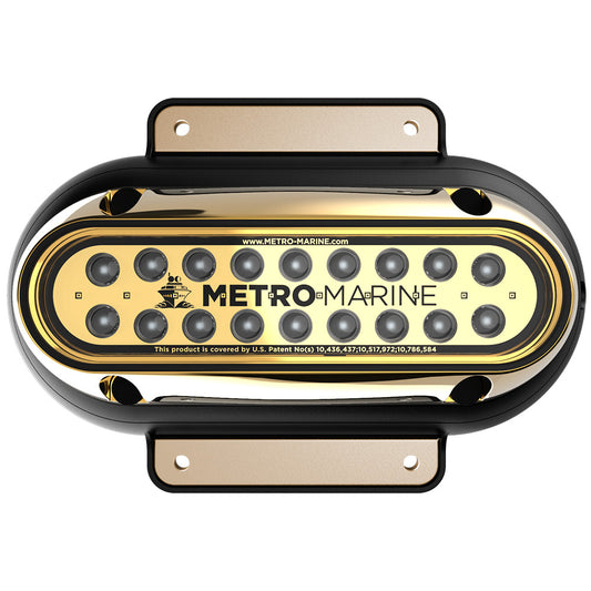 Metro Marine HighOutput Elongated Surface Mount Light wIntelligent Monochromatic LEDs  Green 45 Beam FSME1HG345