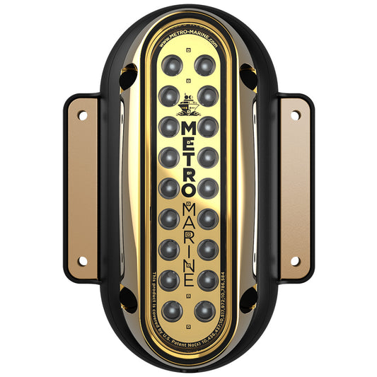 Metro Marine HighOutput Vertical Surface Mount Light wIntelligent Monochromatic LEDs  Aqua 90 Beam FSME1VA390