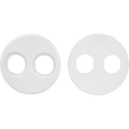 SeaDog 4 Gauge Power Socket Adapter Mounting Plate  White 4261041