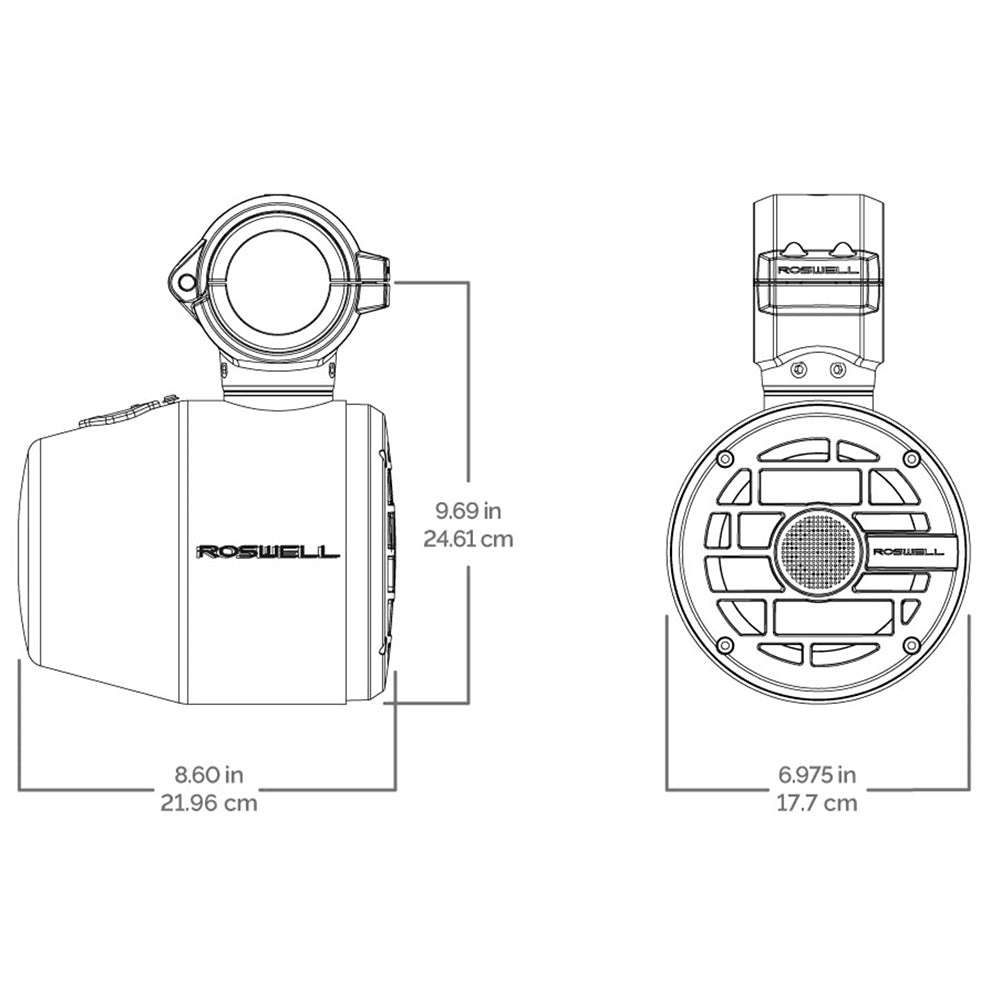 Roswell R 65 Tower Speakers  Anthracite Grille  60W RMS  120W Peak Power C9201702