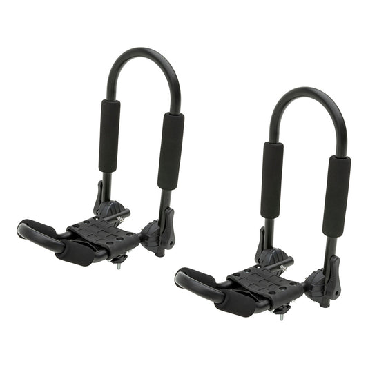 CURT Adjustable Aluminum Roof Rack Kayak Holders 18320