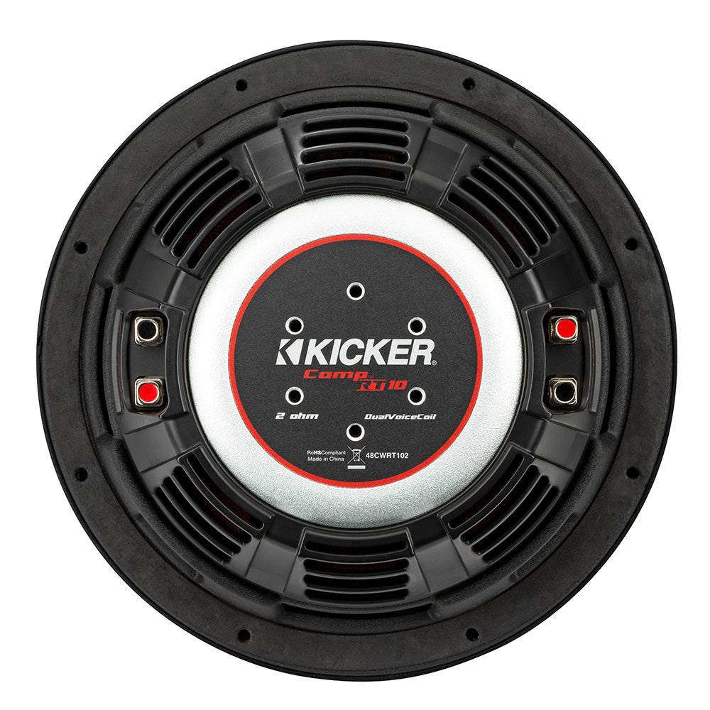 KICKER CompRT 10 Ultra Thin Subwoofer  2Ohm 48CWRT102