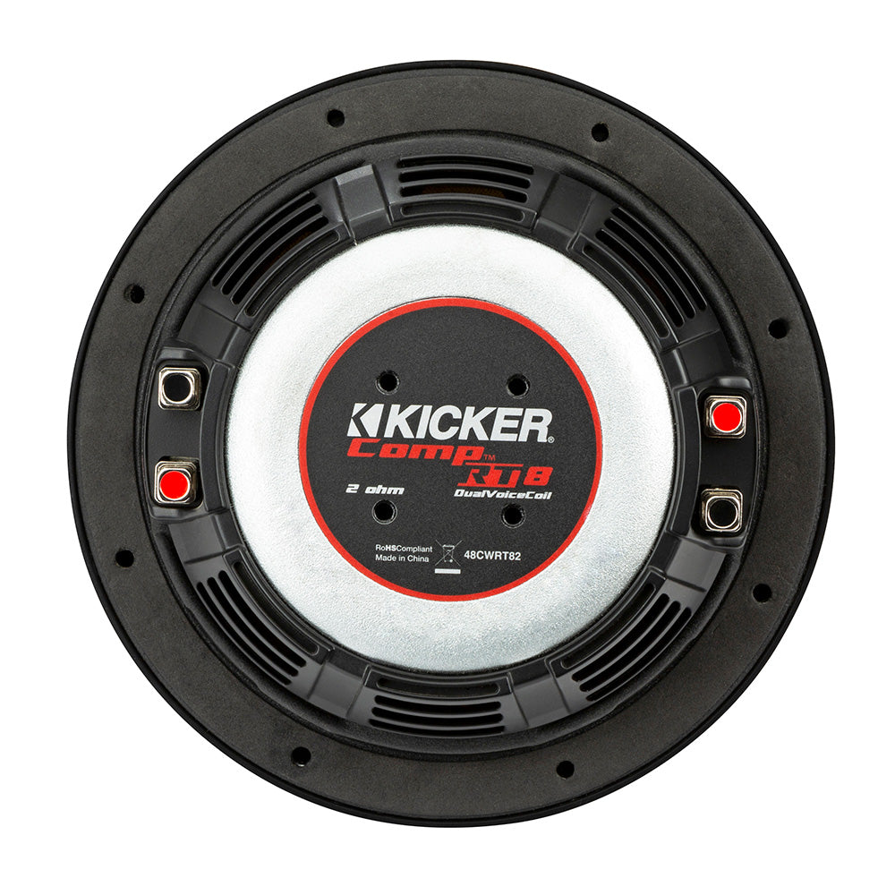 KICKER CompRT 8 Ultra Thin Subwoofer  2Ohm 48CWRT82