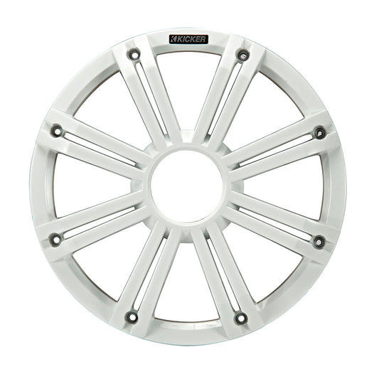 KICKER KMG10 10 Grille fKM10  KMF10 Subwoofers  White LED Lighting 45KMG10W