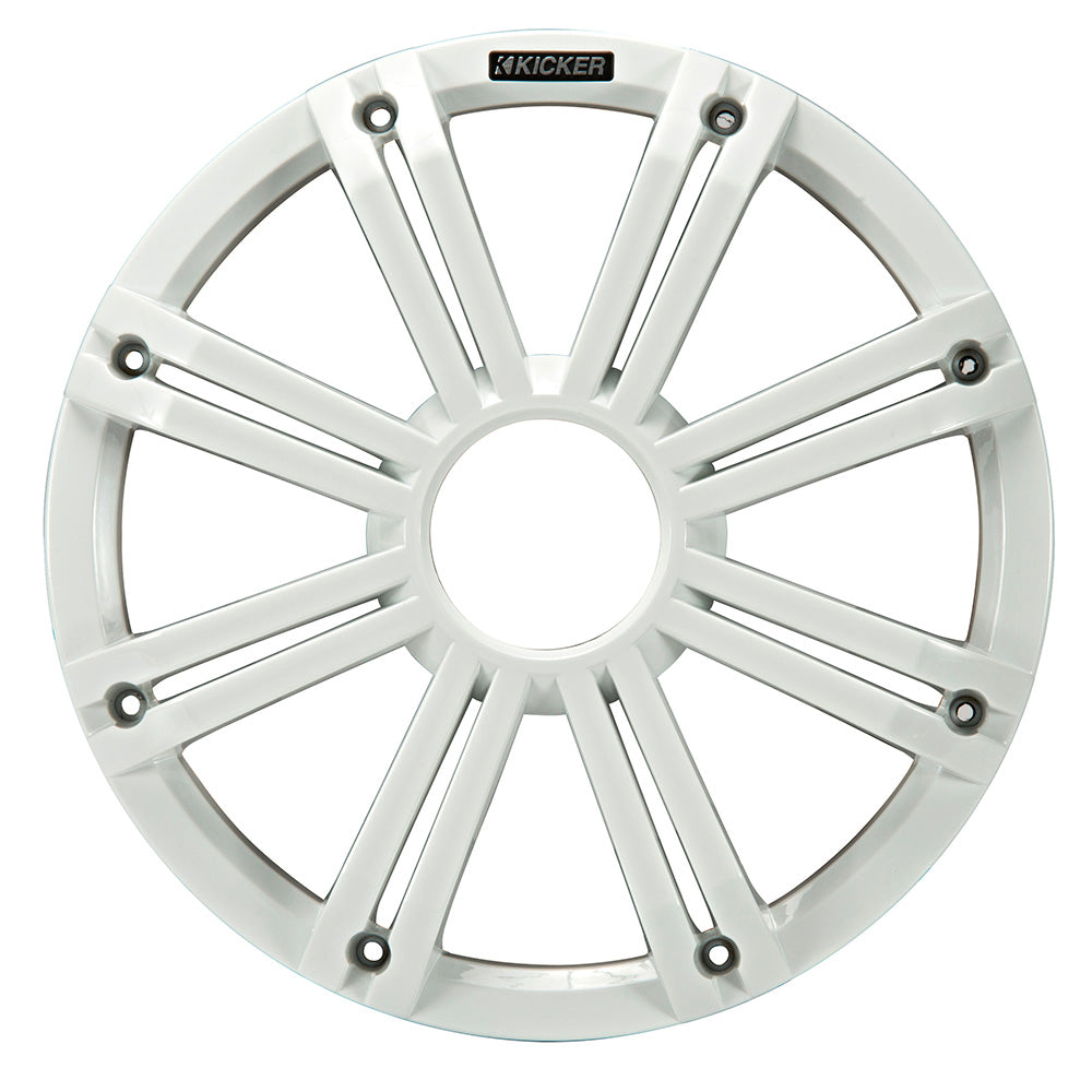 KICKER KMG12 12 Grille fKM12  KMF12 Subwoofers  White LED Lighting 45KMG12W