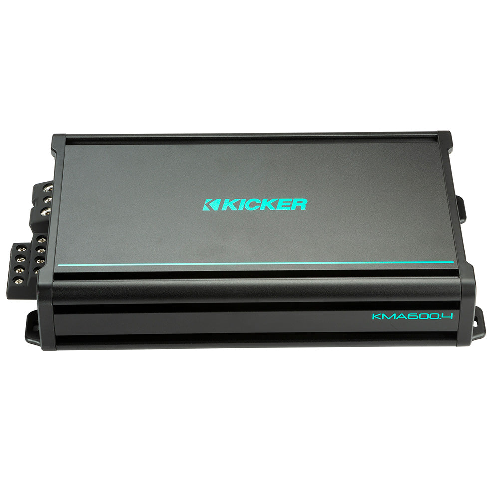 KICKER KMA6004 4 x 150W 4Channel WeatherResistant FullRange Amplifier 48KMA6004