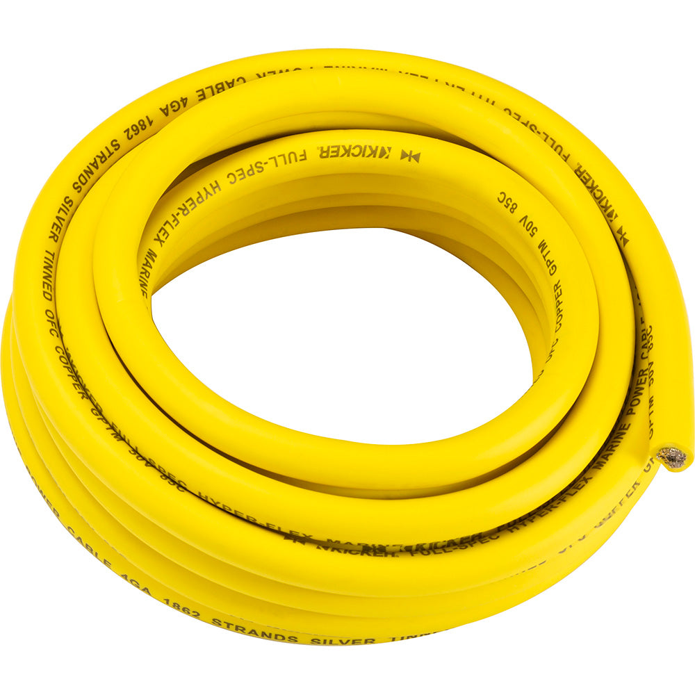 KICKER KMWPY420 20 4AWG Power Wire  Yellow 47KMWPY420