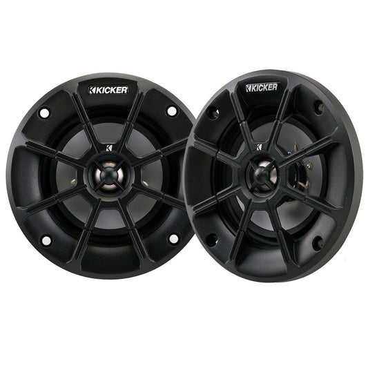 KICKER PS4 4 Powersports WeatherProof Coaxial Speakers  4Ohm Black 40PS44