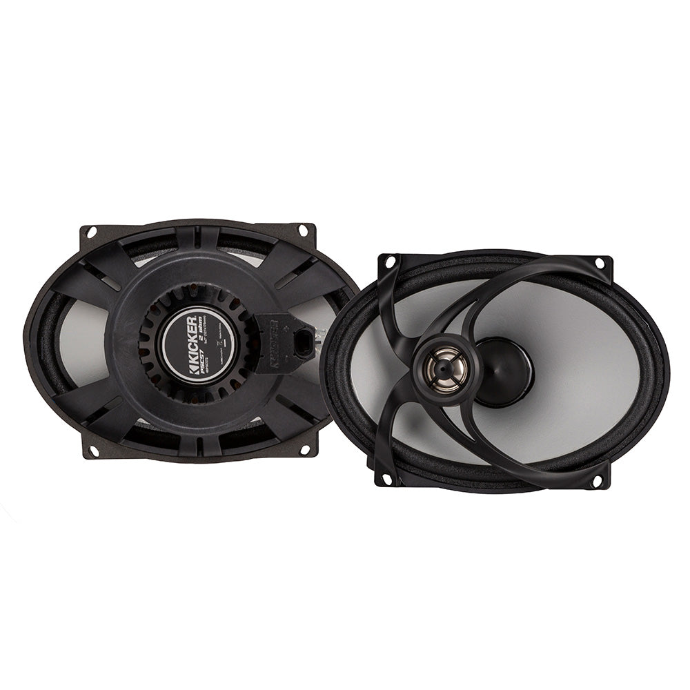 KICKER PSC572 5x7 Harley Davidson Replacement Coaxial Speakers  4Ohm Black 48PSC574