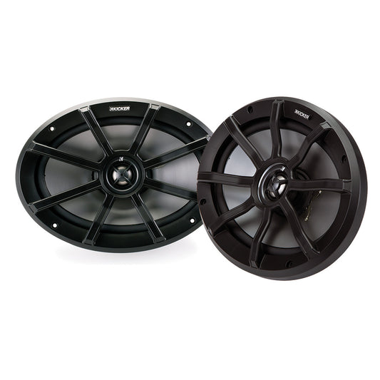 KICKER PS69 6x9 Powersports WeatherProof Coaxial Speakers  2Ohm Black 40PS692