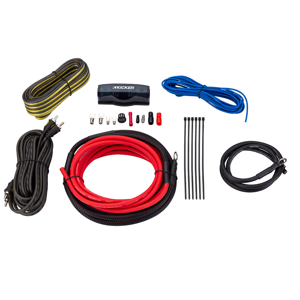 KICKER VK8 8 AWG Amp Kit w2Channel Interconnects 47VK8