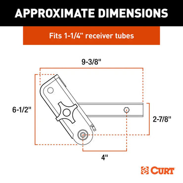 CURT ActiveLink 114 Receiver Shank  Up to 3500 lbs 18401