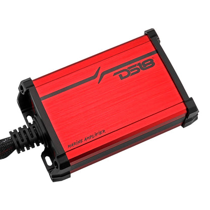 DS18 MP4A FullRange 4 Channel Class D Amplifier  4 x 40W RMS  4Ohm MP4A