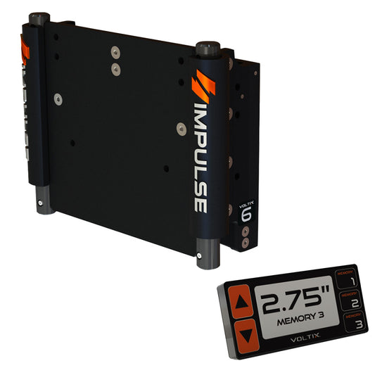 IMPULSE XL 6 Set Back Electric Jack Plate wSmart Control  Black Anodized 75051B