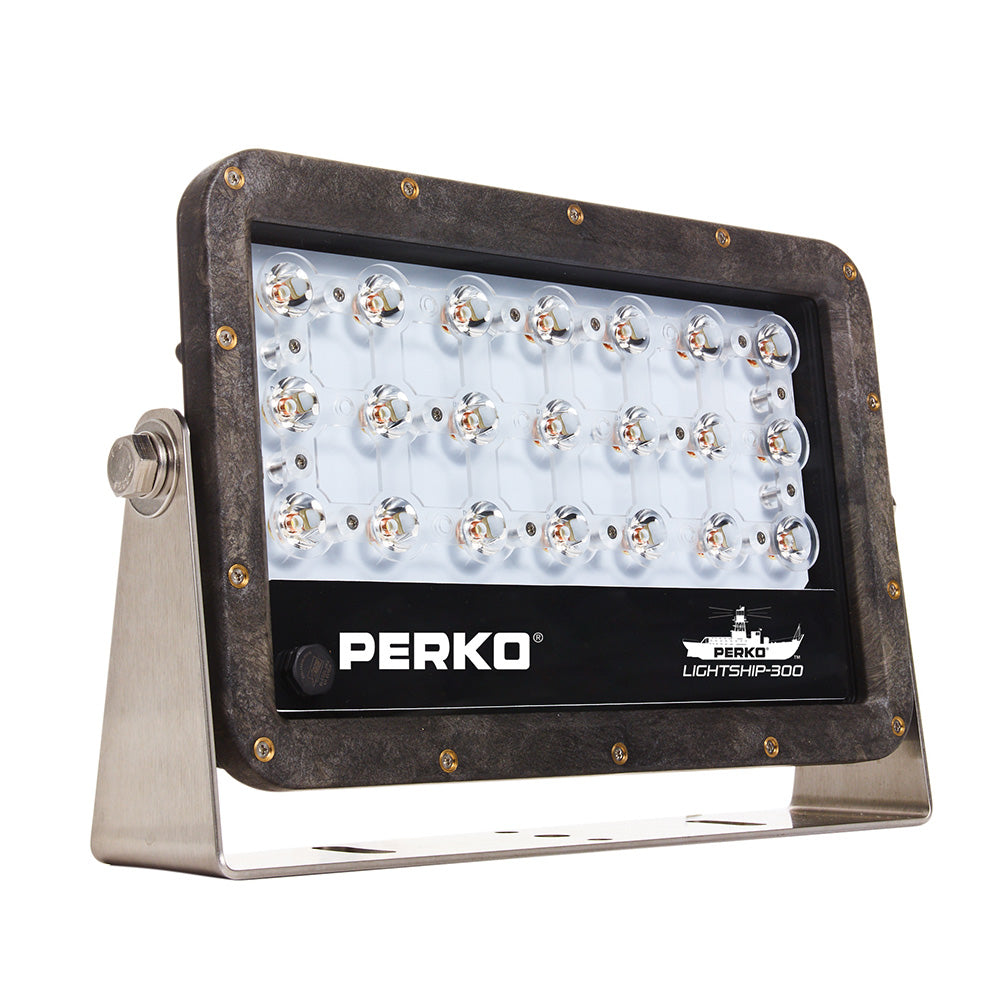 Perko Lightship 100 LED High Performance Spotlight  1224V  Black 1643100S0B