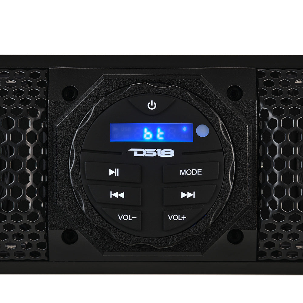 DS18 26 Marine Amplified Sound Bar wBluetooth 600W w6 Speaker System  RGB LED SB26BTXRGB
