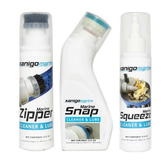 Xanigo Marine 3Piece Marine Zipper  Snap Lube Set XMZSLS3PC