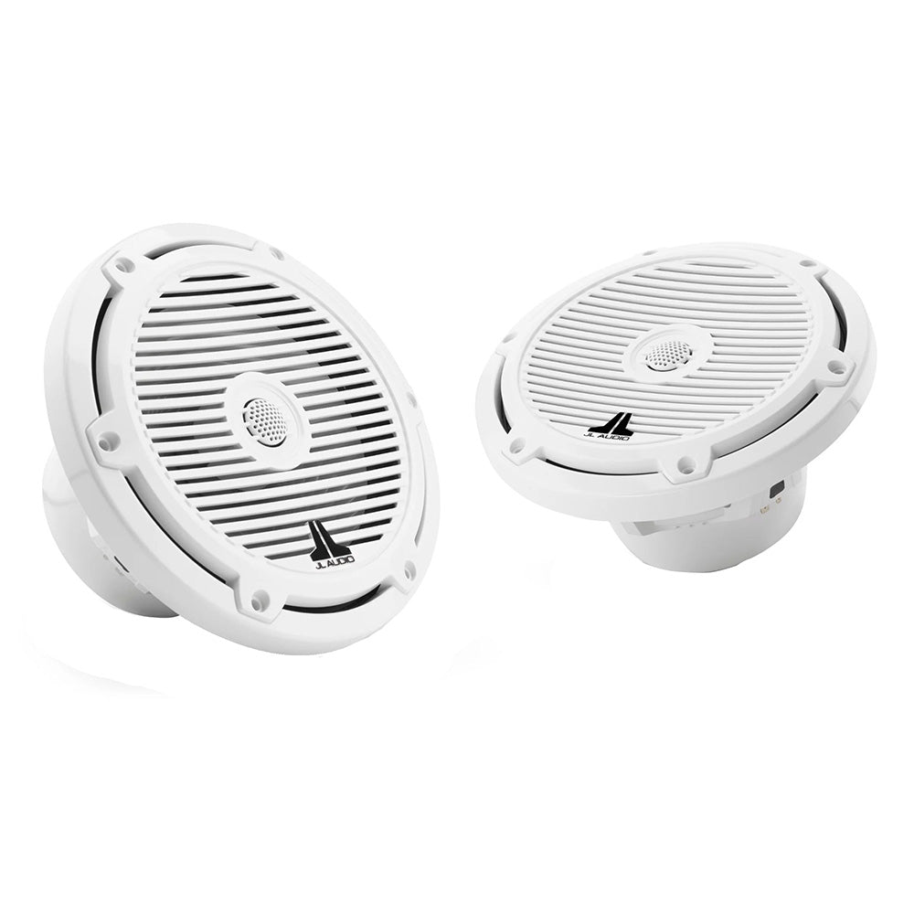 JL Audio M3 Series 77 Marine Coaxial Speakers wGloss White Classic Grilles  M3770XCGw 0100306500